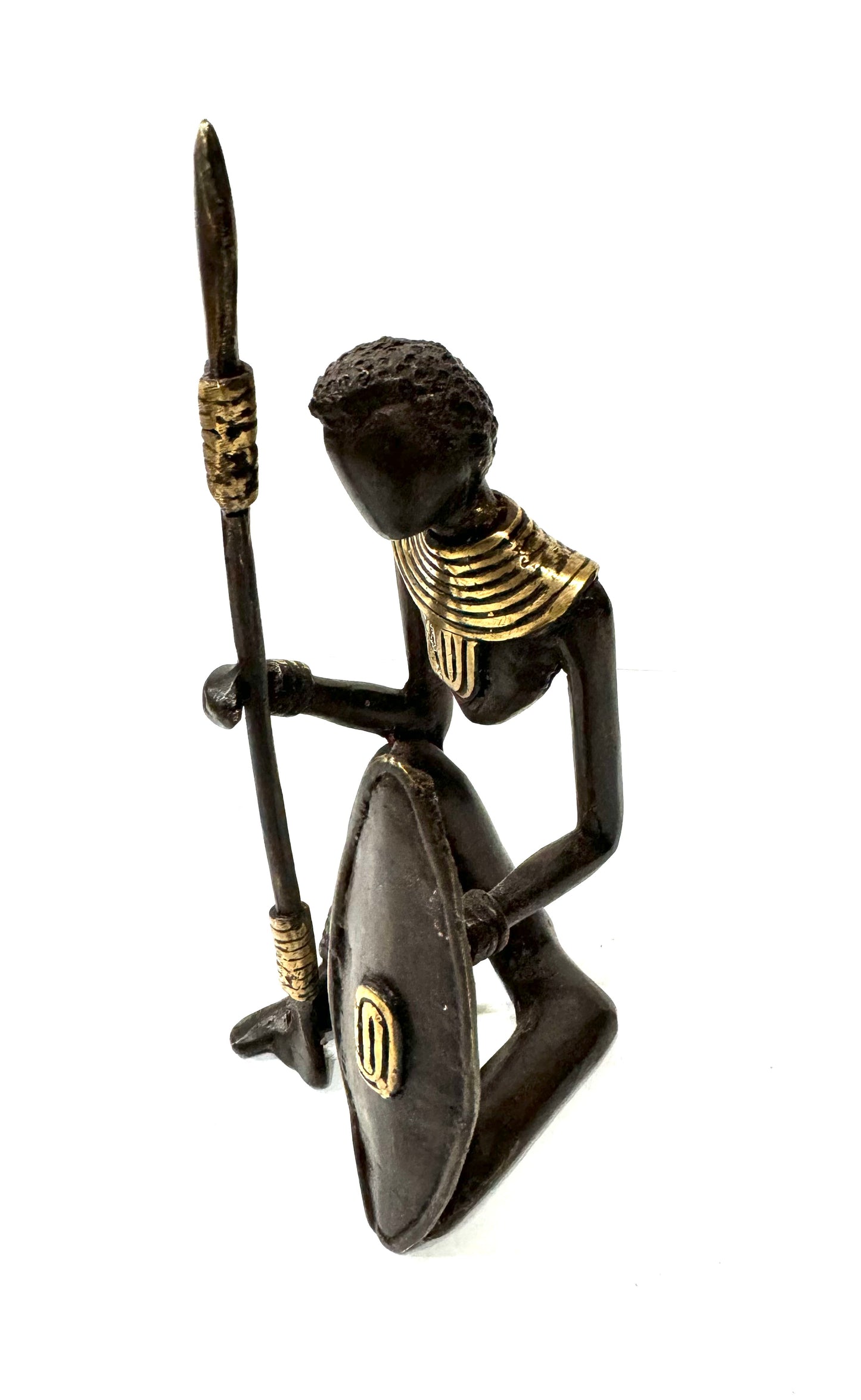 Brass Warrior Figurine
