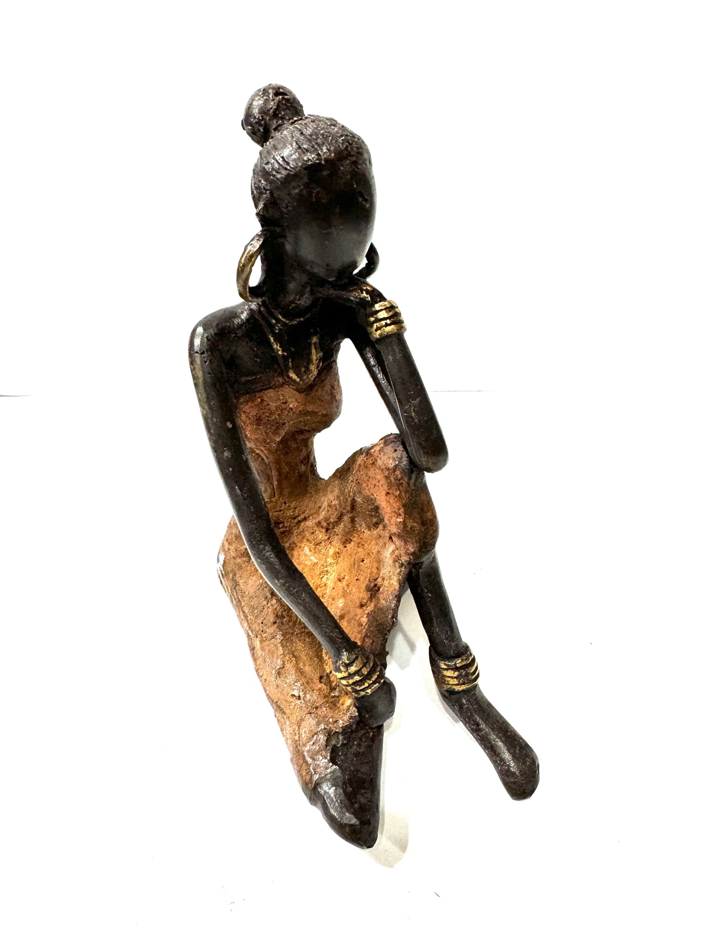 Brass Bantu Figurine