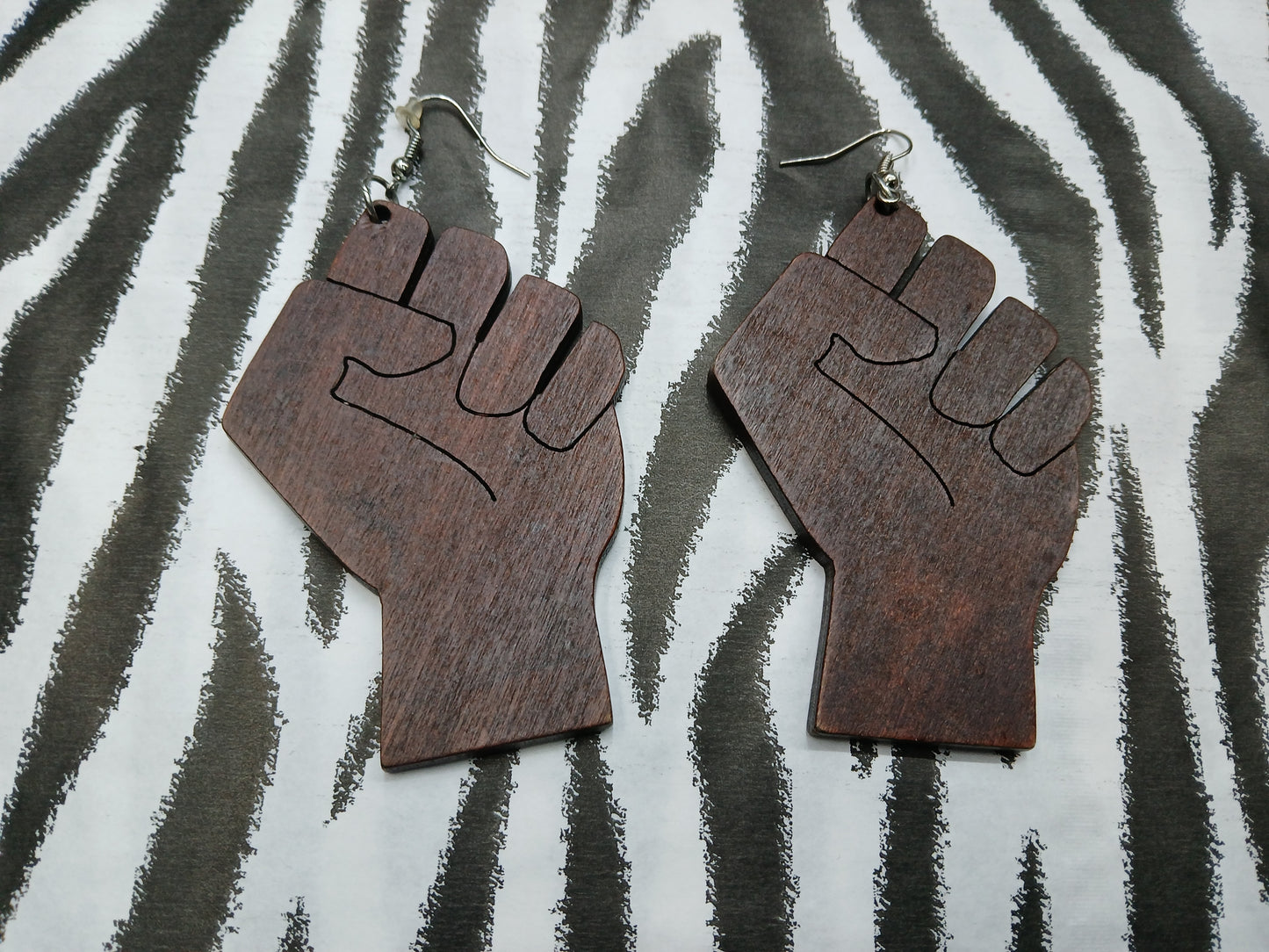 Power Wooden Earrings
