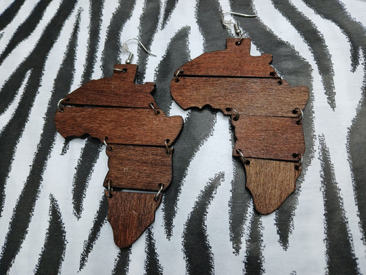 Afrikanah Wooden Earrings