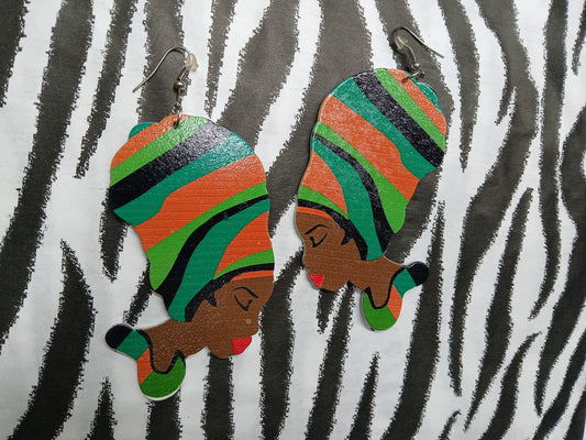 Nwunye Wooden Earrings