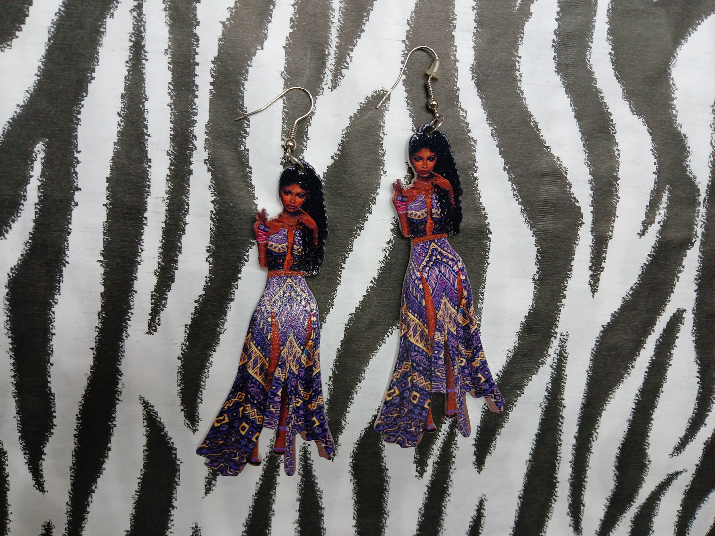 Goddess Wooden Earrings