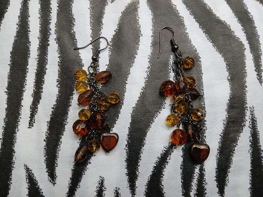 Chocolate Bead Earrings