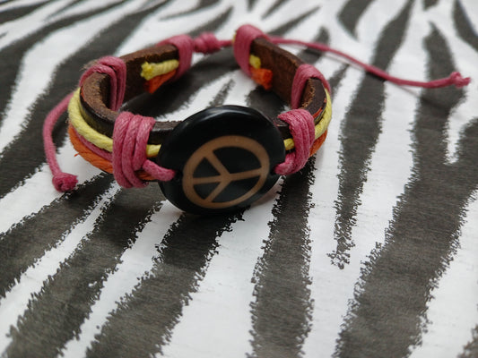 Multicolored Peace Bangle