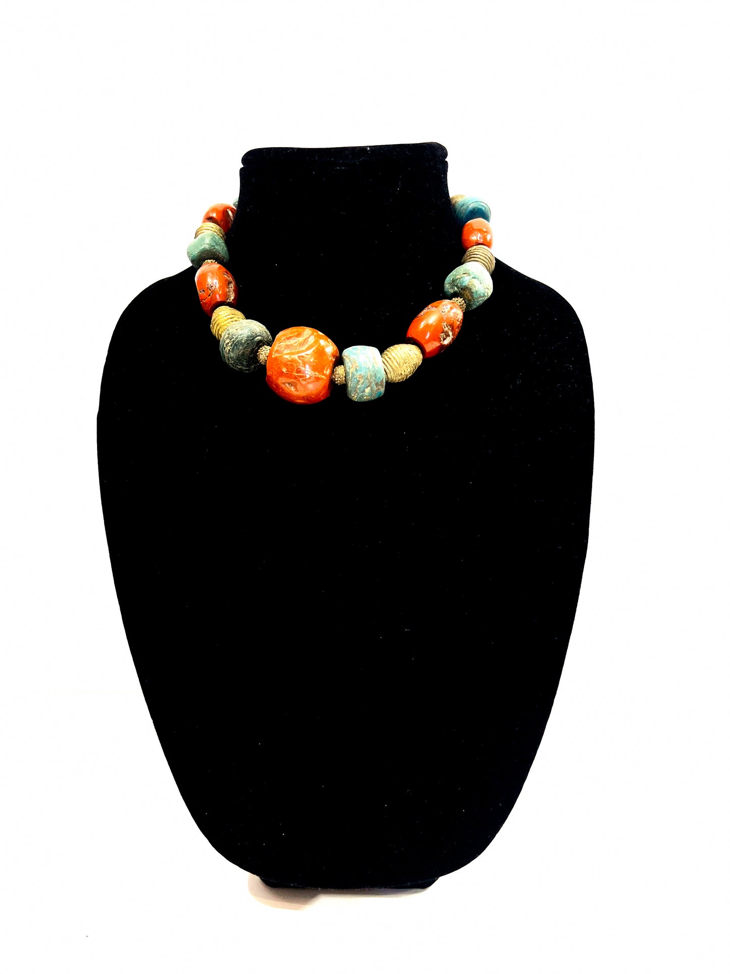 Amber and Turquoise Necklace