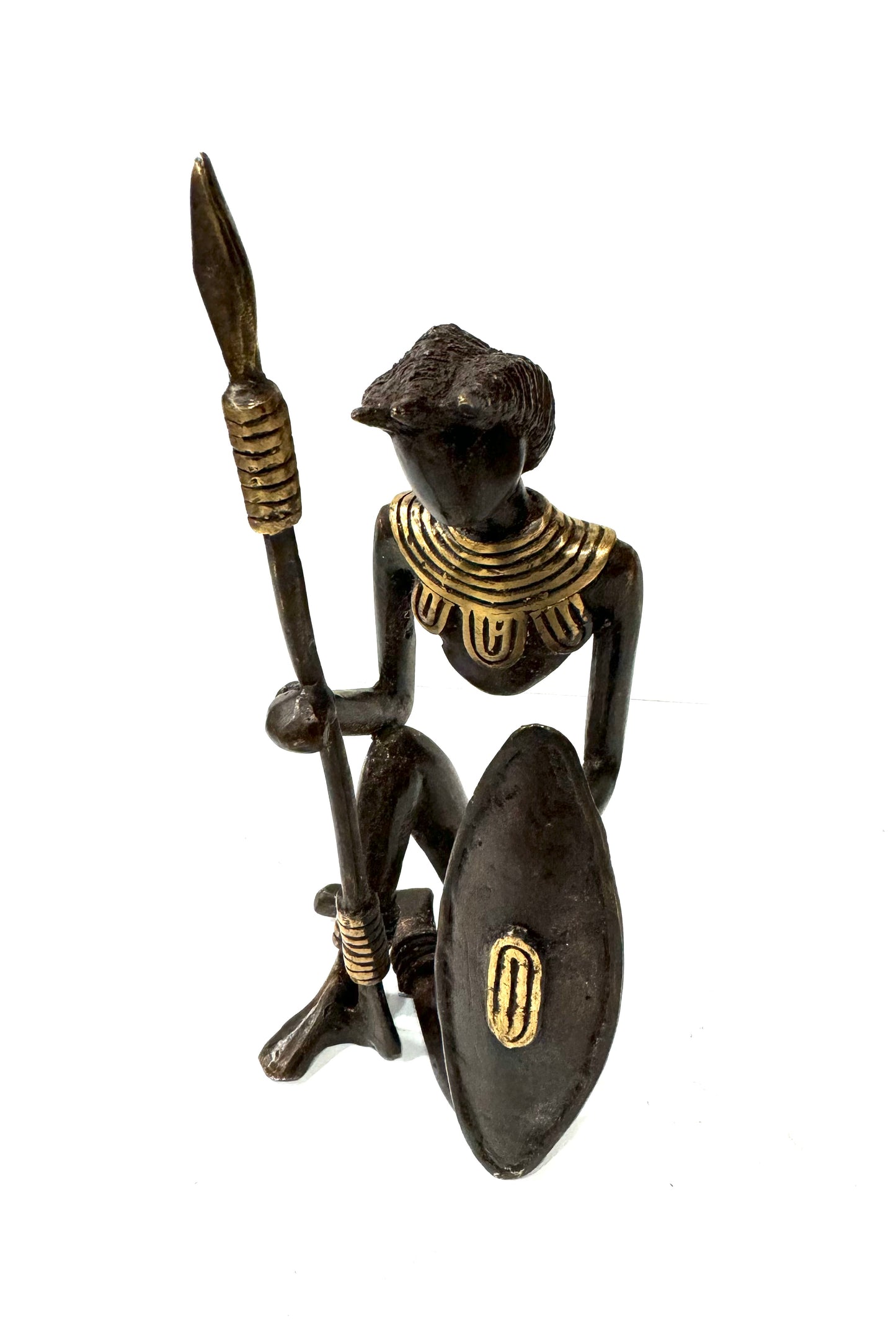 Brass Warrior Figurine