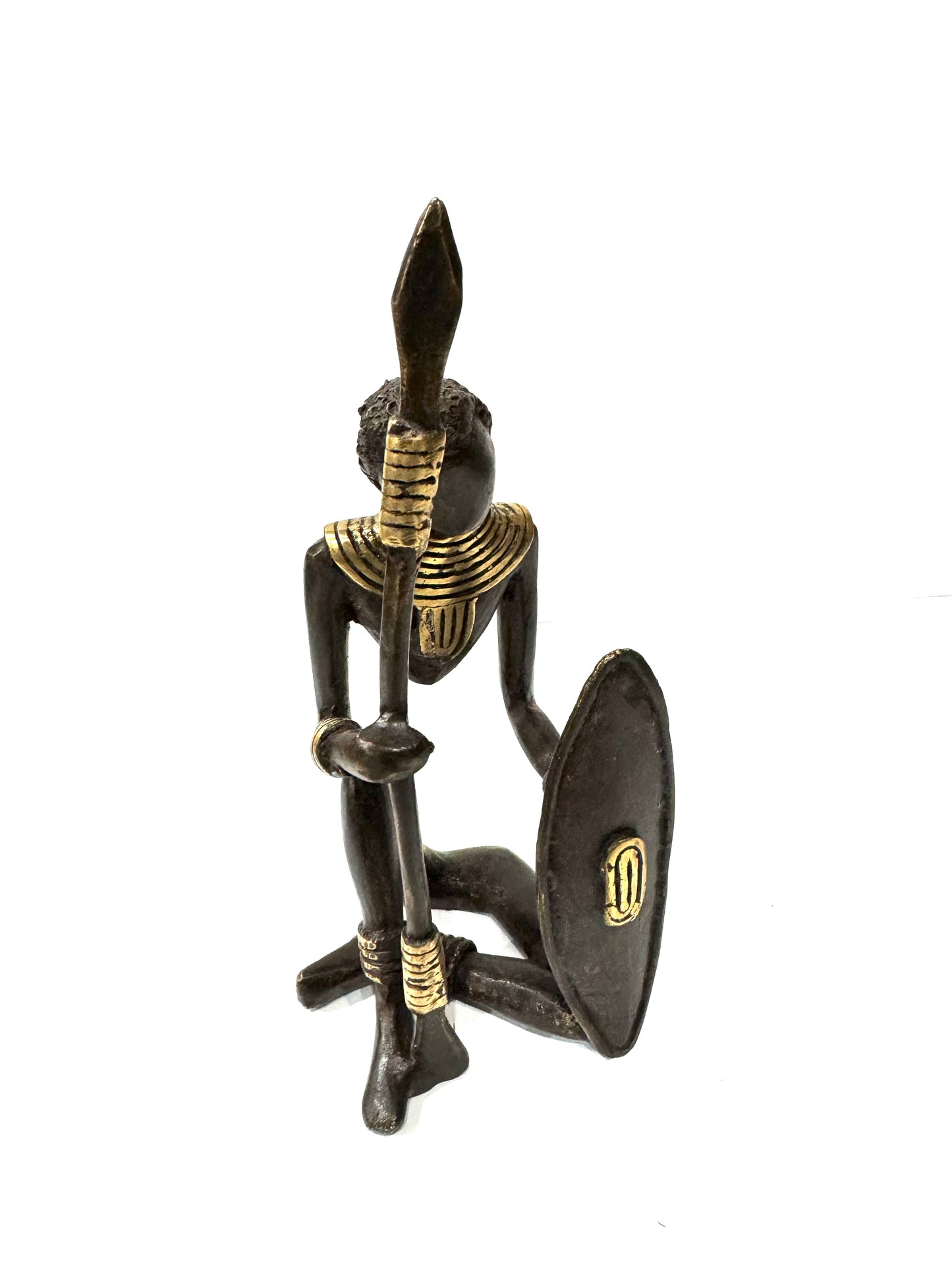 Brass Warrior Figurine