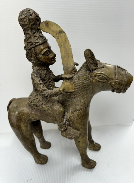 Bronze Horseman Figurine