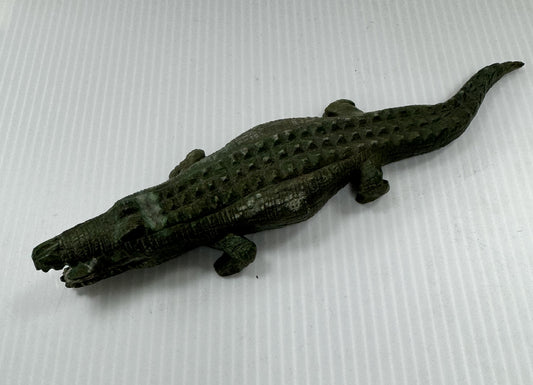 Emerald Croc Sculpture