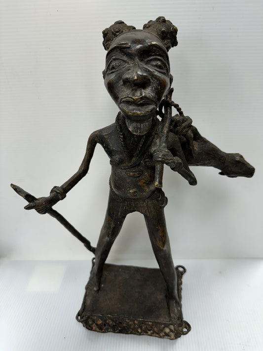 Bronze Rebecat Sculpture