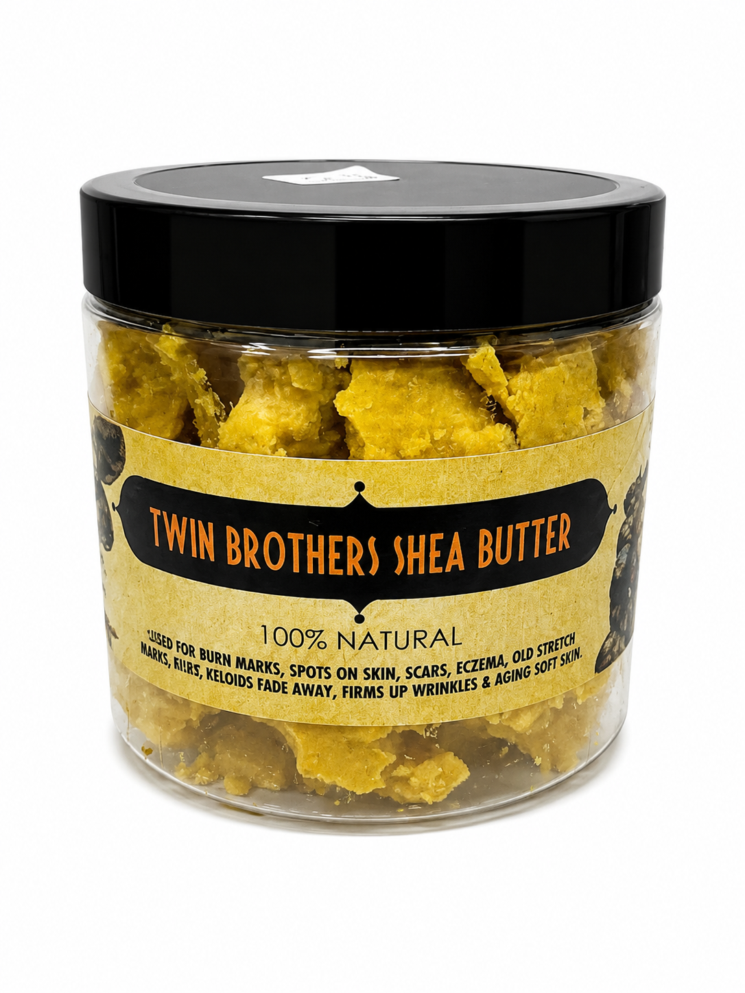 Twin Brothers 100% Raw Yellow Shea Butter - Palm Oil (Large)