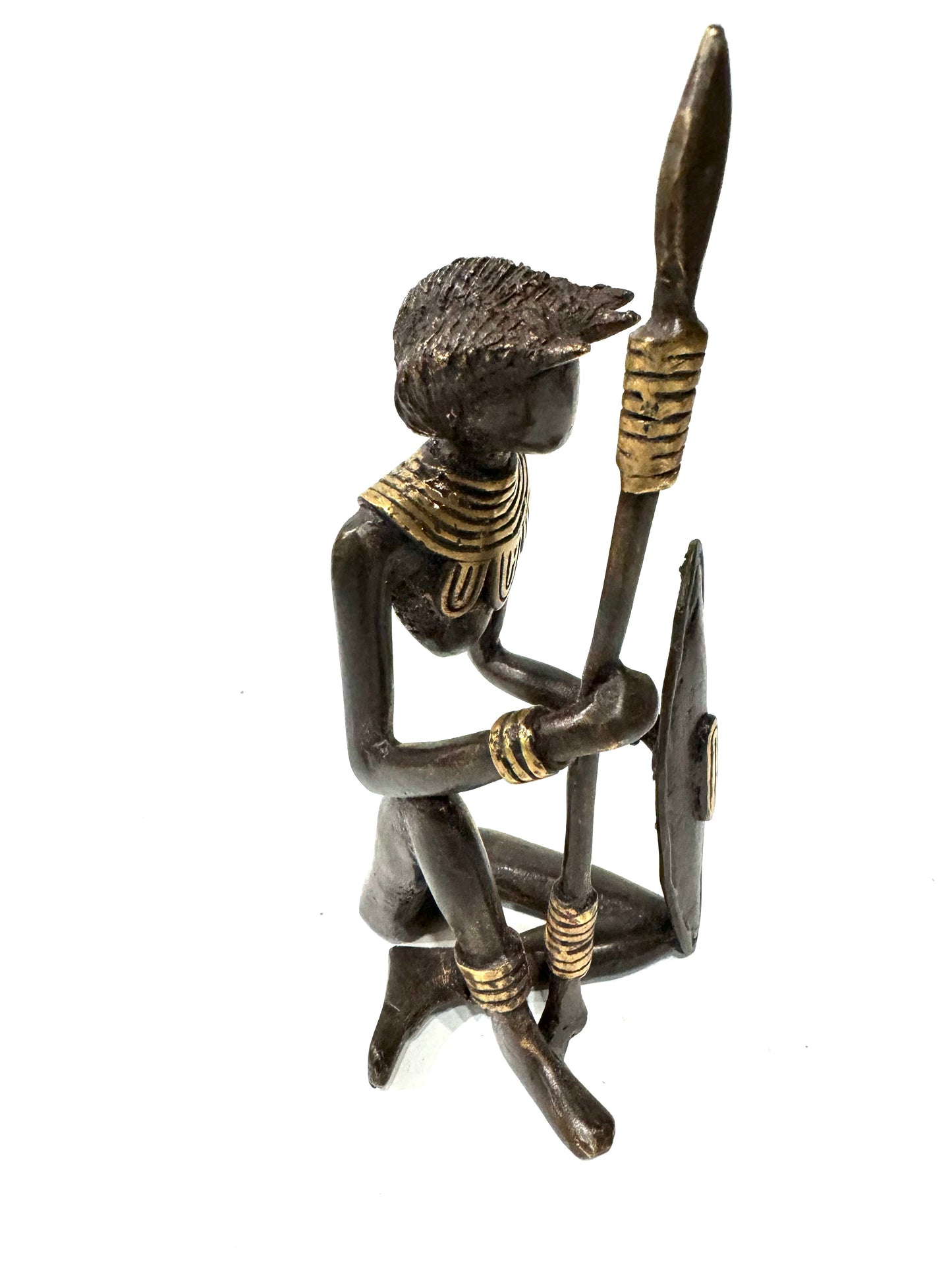 Brass Warrior Figurine