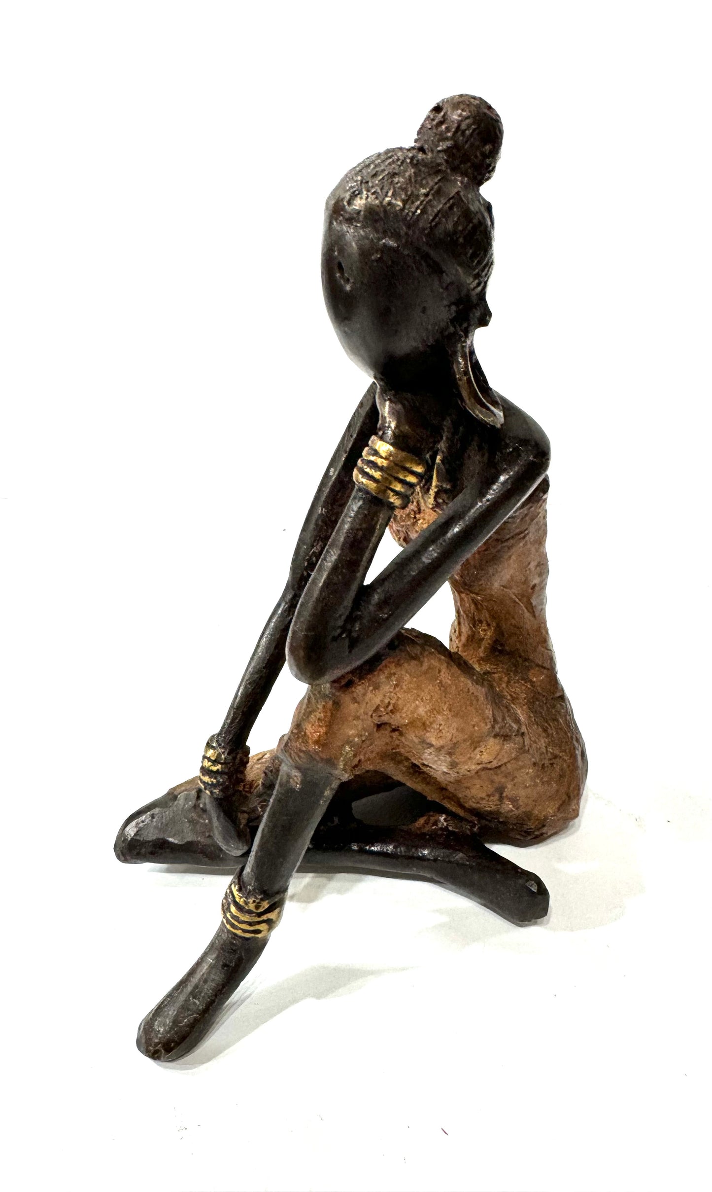 Brass Bantu Figurine