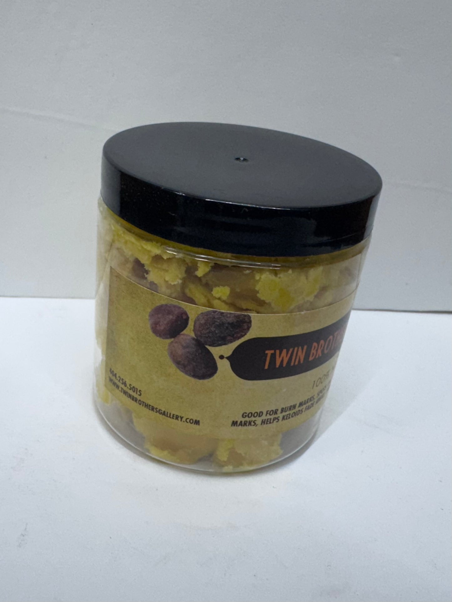 Twin Brothers 100% Raw Yellow Shea Butter - Palm Oil (Small)