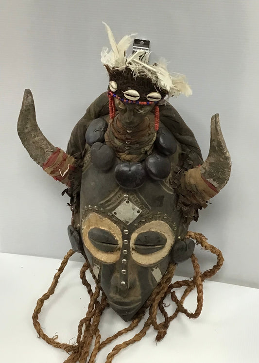 Antique Bakongo Tribe Mask Congo