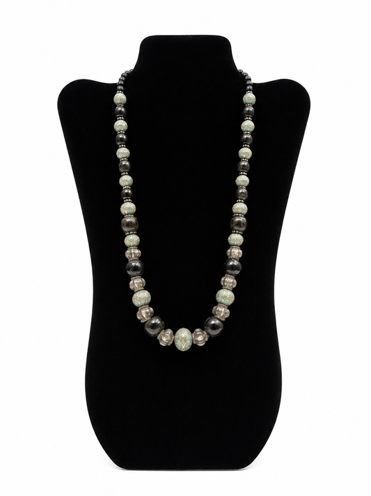 Antique necklace with silver