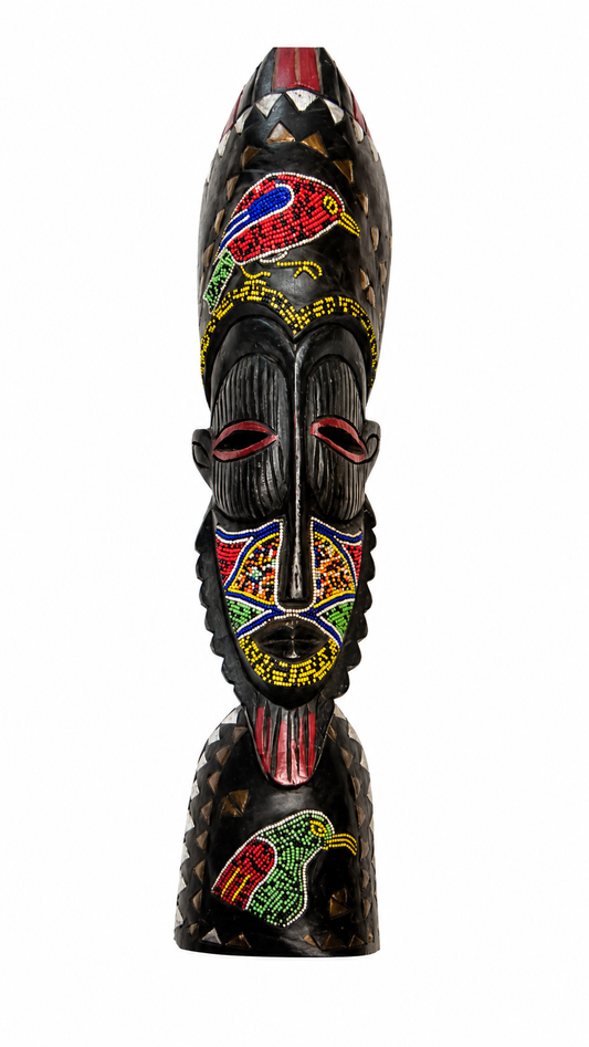 Ashanti Beaded Tribal Mask