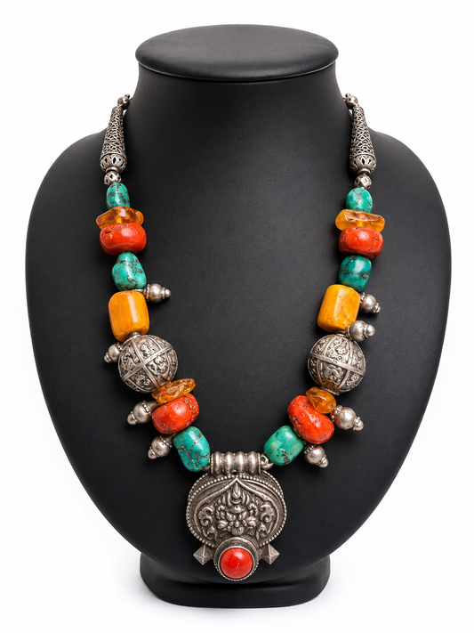 ZZ7- Mara Heritage Statement Necklace