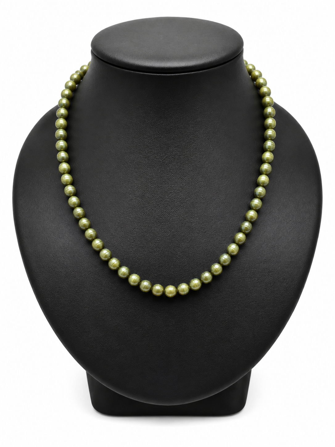 Olive Green Stone Necklace
