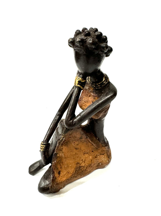 Brass Bantu Figurine