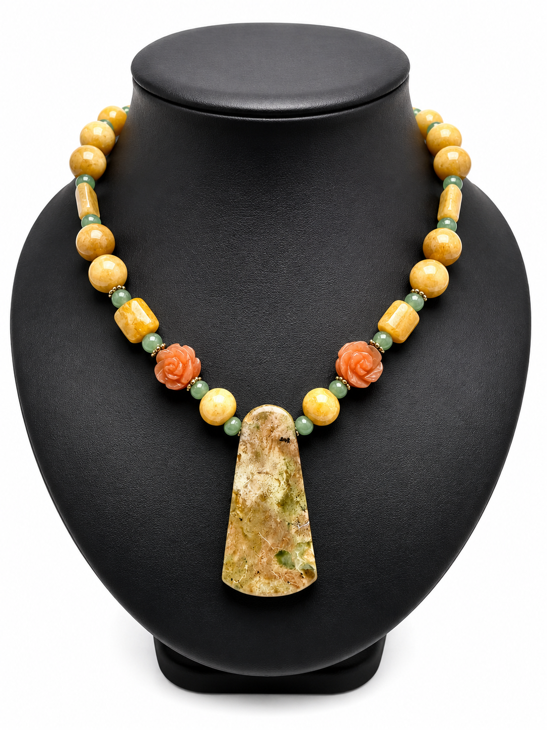 Rose & Jade Necklace
