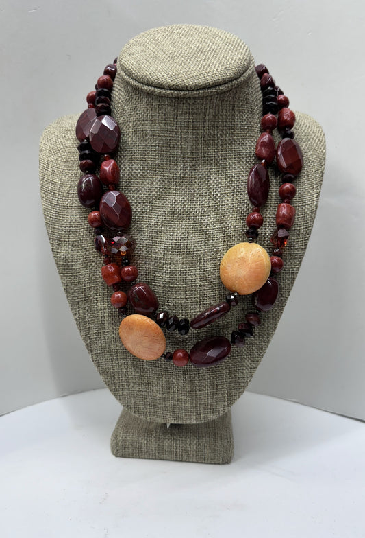 Multigemstone Earthtone Necklace