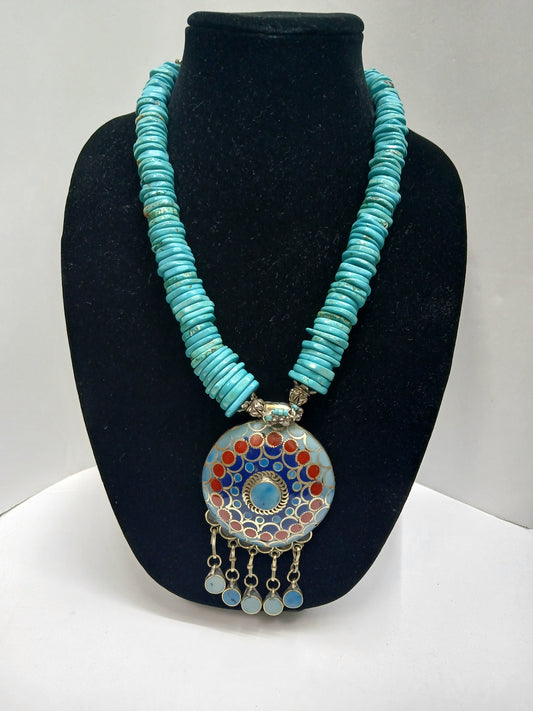 Sterling Silver & Turquoise Necklace