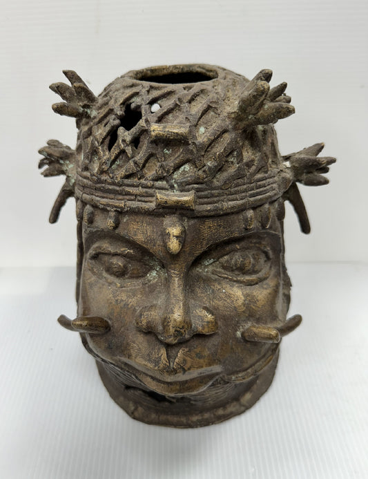 Benin Kingdom Bronze Headmask