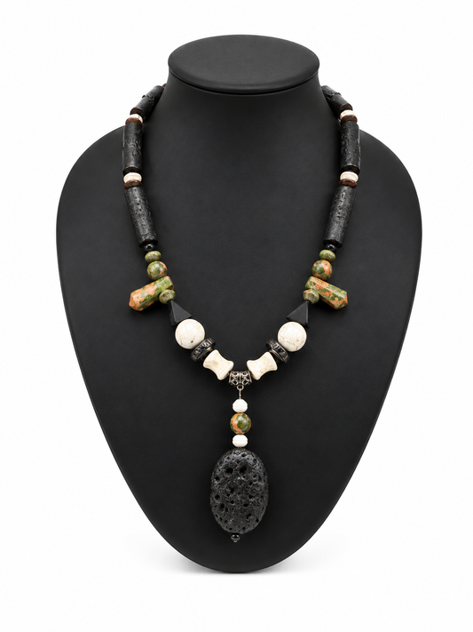 ZZ8- Obsidian Royal Necklace