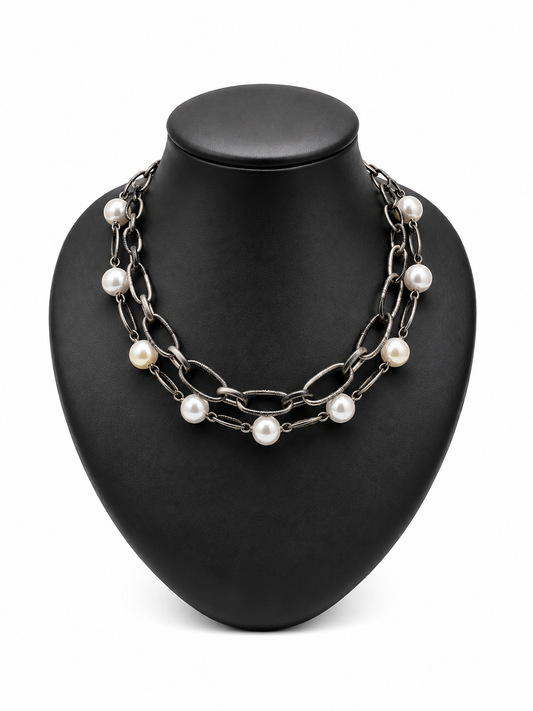 ZZ9- Pearl Haven Chain Necklace