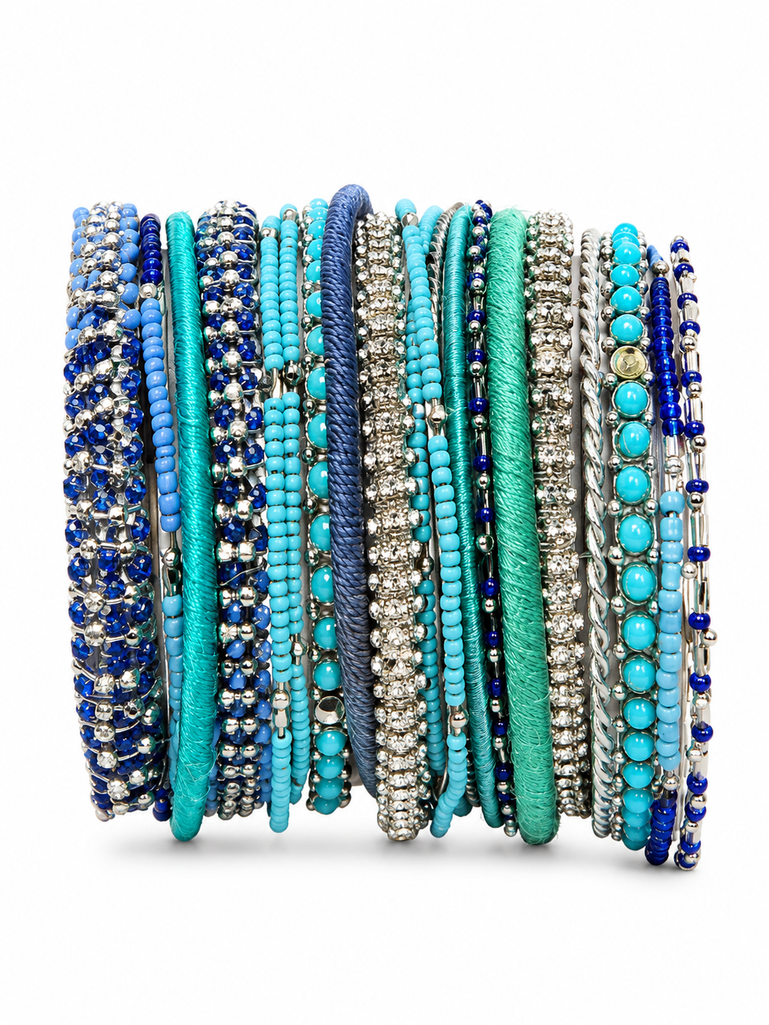Alexis Bittar Blue Multi-Strand Wrap Bracelet