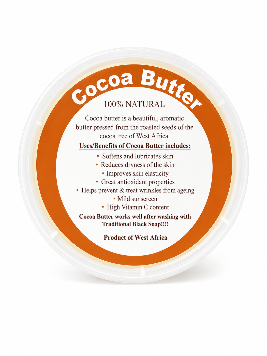 100% Natural Cocoa Butter
