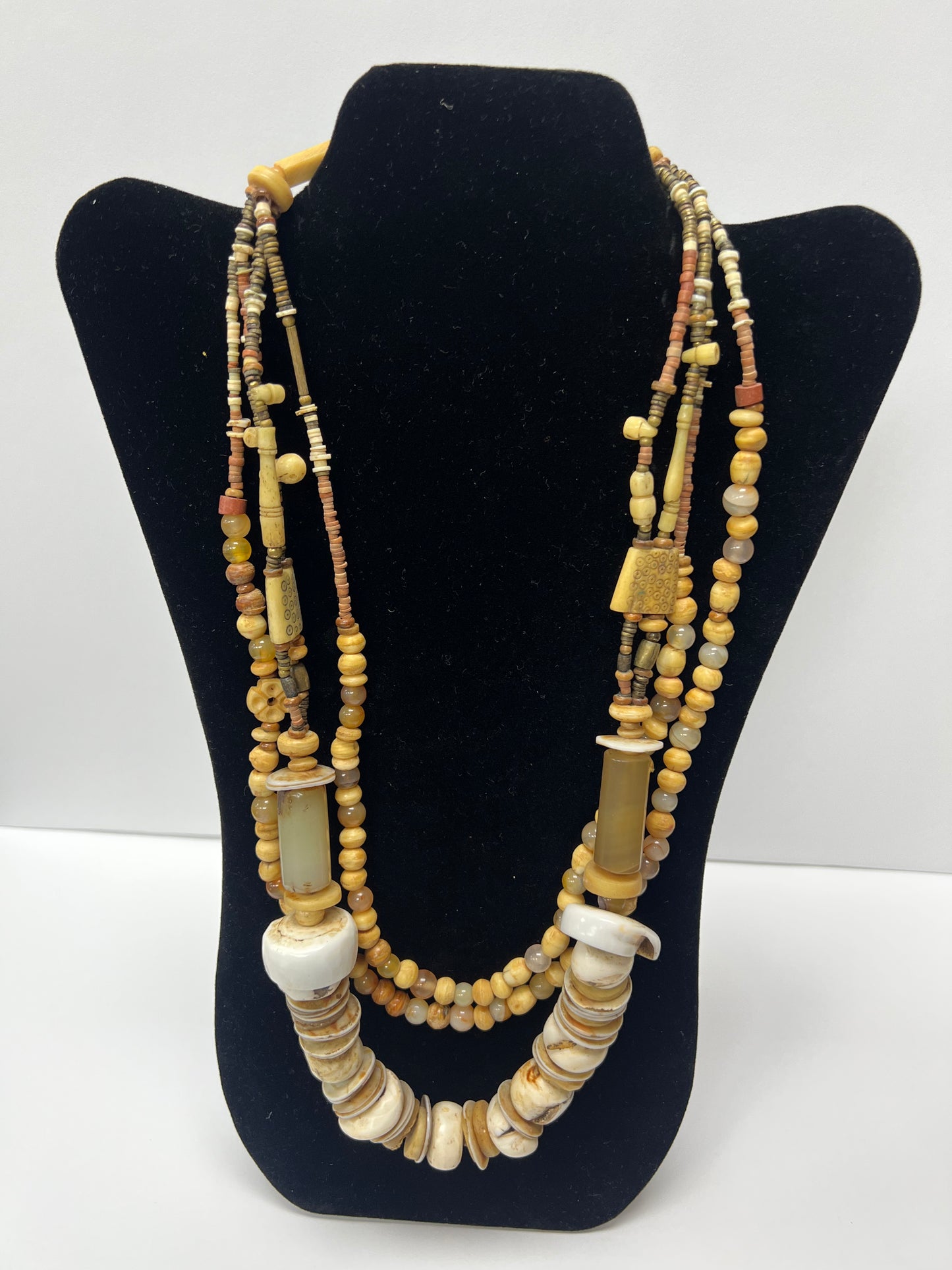 Coconut Shell Beads Necklace