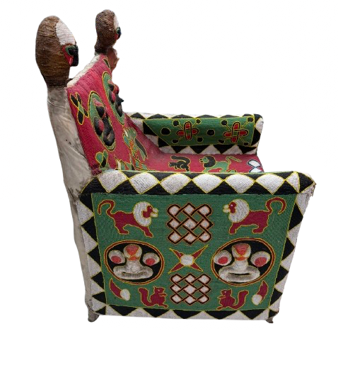 Antique Beaded Yoruba Chair