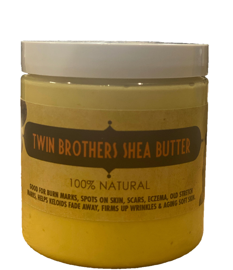 Yellow Whipped Shae butter with lemon grass and Rosemary 100% Natural